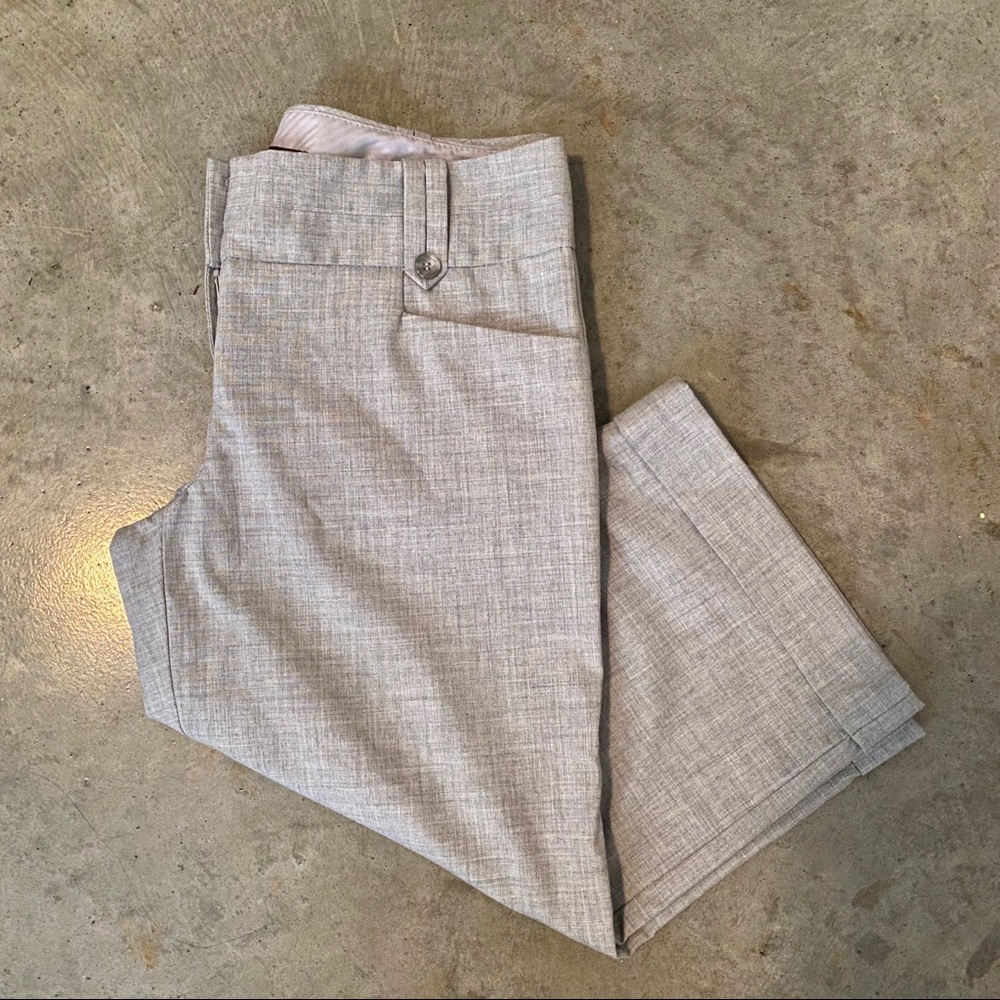 THE LIMITED gray cropped trousers